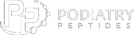 Podiatry Peptides logo white